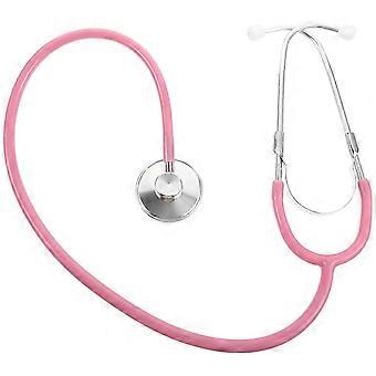 1pc Single-player Virtual Stethoscope Children Medical Toys Simulation Medical Equipment Play Toy for Kids Children (Pink) zddk