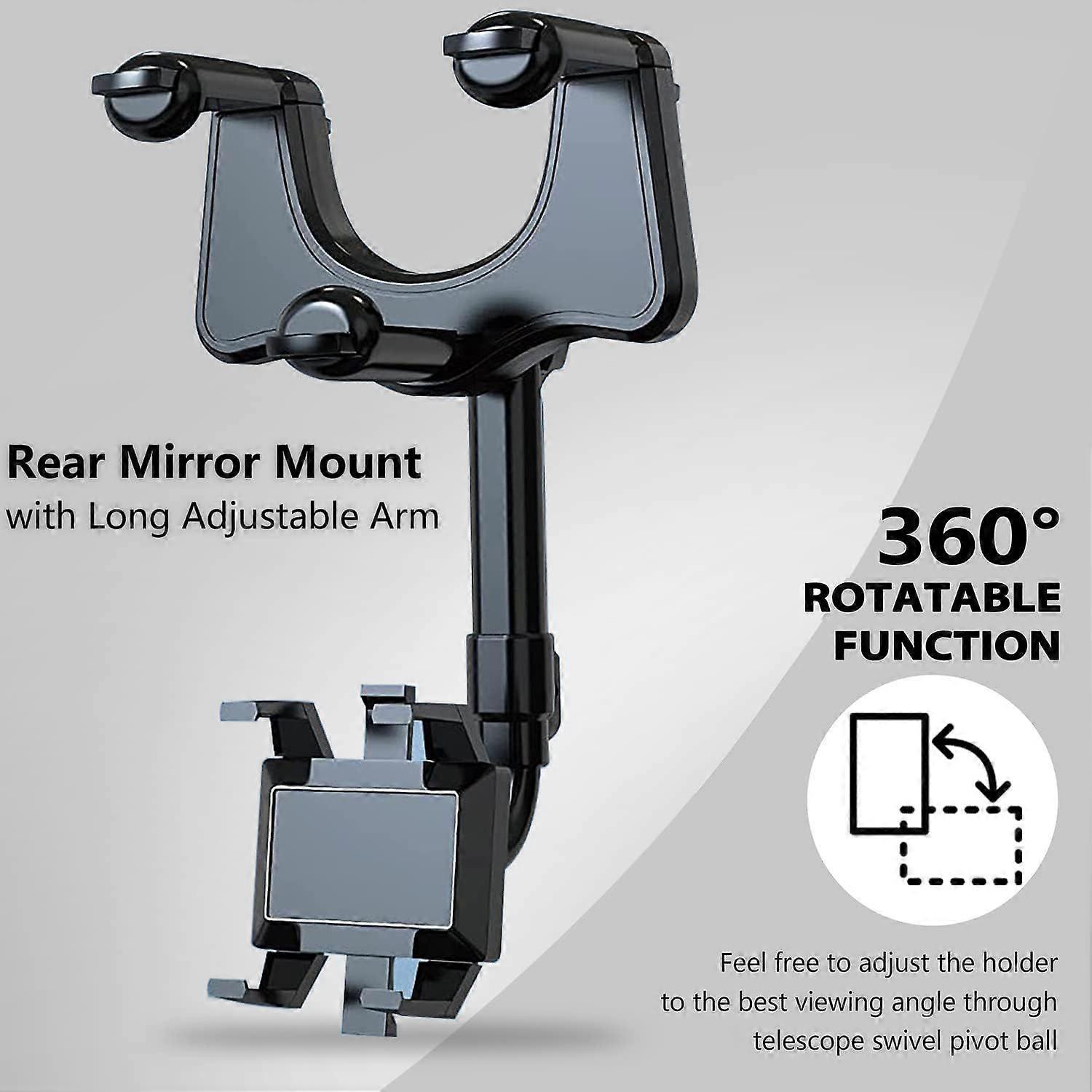 Shockproof Universal Smartphone Holder with Flexible Telescopic Arm