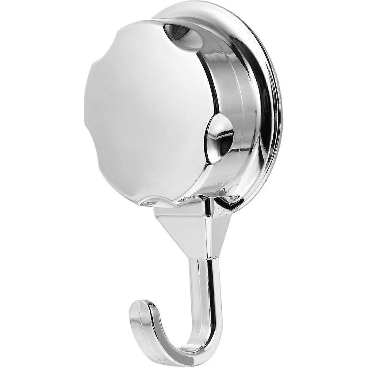 Silver ABS Vacuum Suction Hook, Reusable Punch Free Bathroom Kitchen