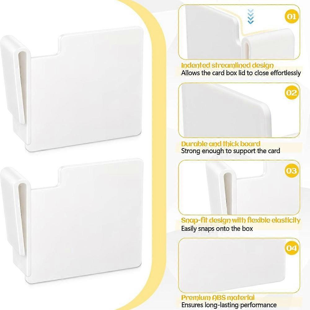 10 Pcs White Card Box Dividers, Max Opening Width:4mm
