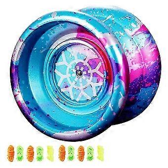 Unresponsive Yoyo.Professional Yoyo compatible with Kids.Aluminum Beginner Yo-Yos Ball compatible with Yoyos Players with 10 Yo Yo Strings COS