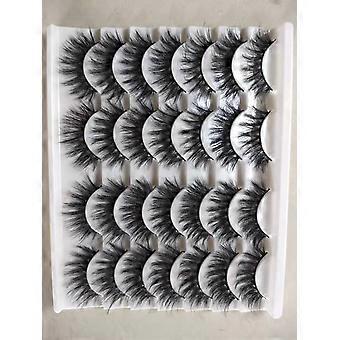 Curly False Eyelashes for Natural Volume and Enlarged Eyes, Thick Lash Design for Everyday
