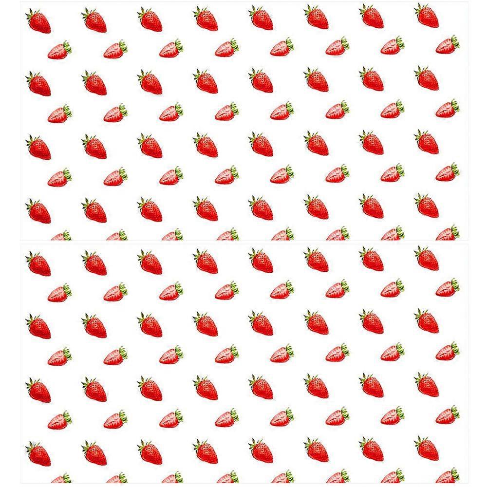 Disposable Birthday Tablecloth for Party 2Pcs with Rectangular Fruit Pattern