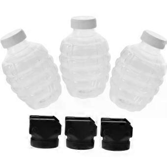 3 Sets Refill Beads Bottles with Connector for Beads Shooter