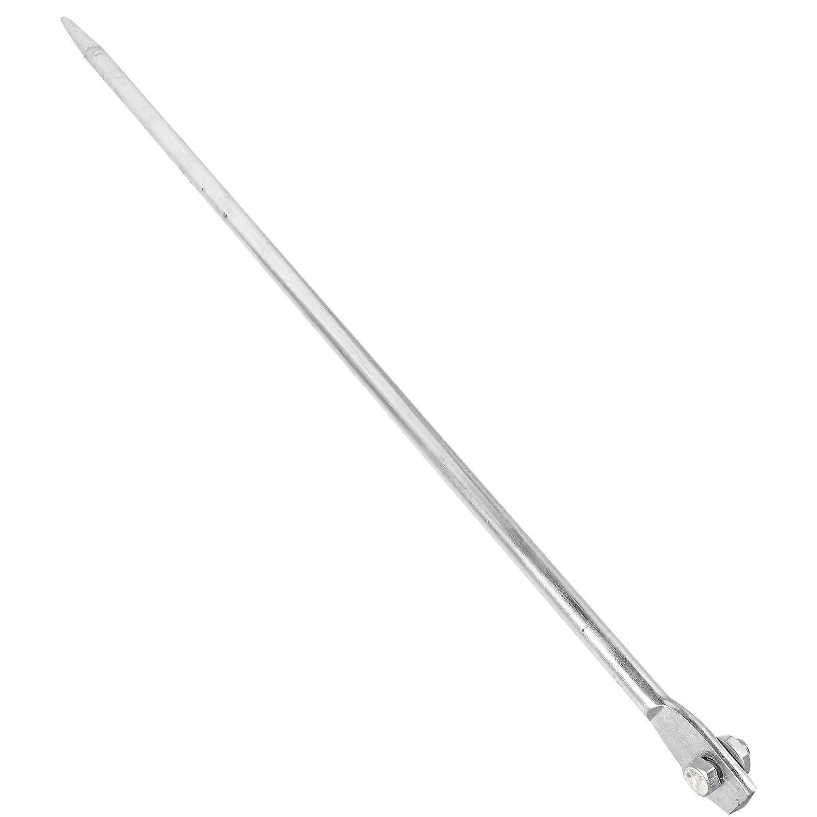 Silver Grounding Rod Iron Grounding Pin compatible with Electrical Use Durable