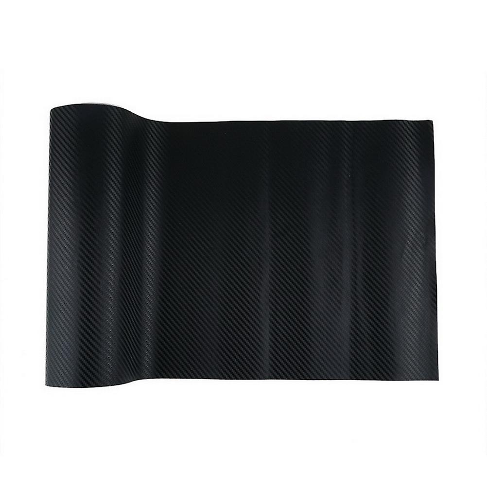 新しいカーボンファイバービニールステッカーカースタイルDIY防水接着剤ロールラップ12 "x 50"シート(ブラック)