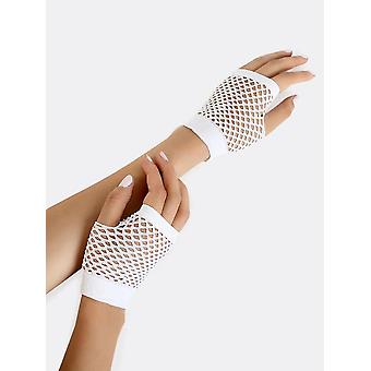 Mesh handschoenen - kort wit