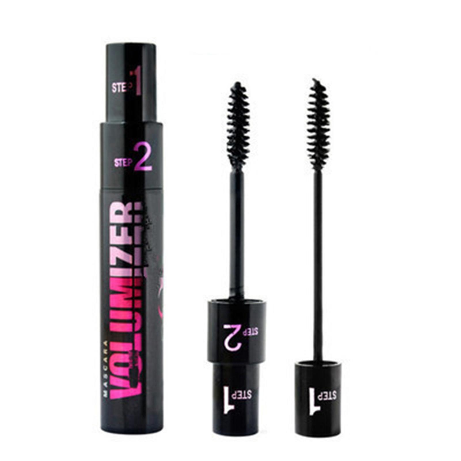 2 In 1 Double-effect Mascara Waterproof For Eyelashes Long Thick Curled Eyes Makeup