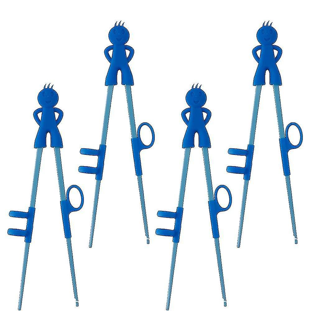 4-Piece Learning Chopsticks Set for Kids - Training Chopsticks with Animal Designs for Beginners