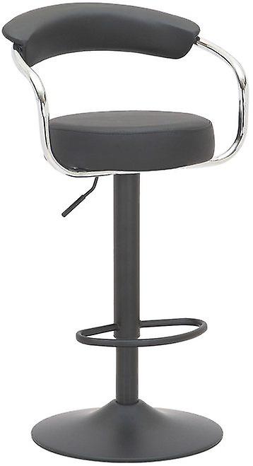 Lazio Matt Black Bar Stool Black
