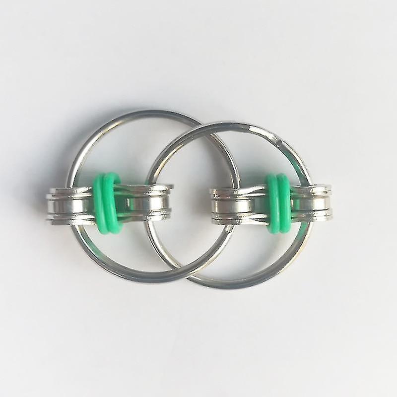 Green H Spinner Bearing Key Ring
