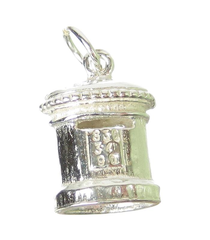 Post Box Sterling Silver Charm  Royal Mail Postage Charms