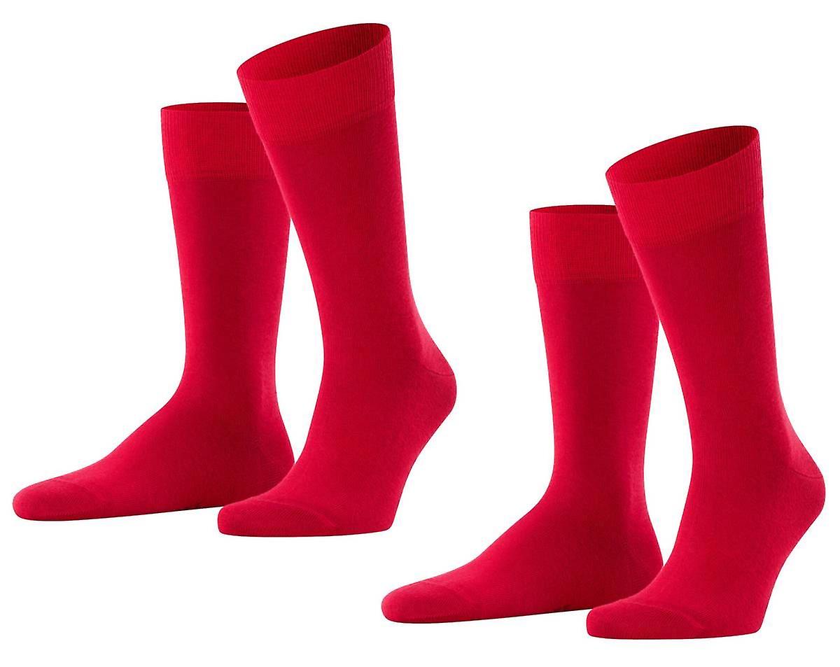 Falke Happy 2 Pack Socks - Scarlet Red