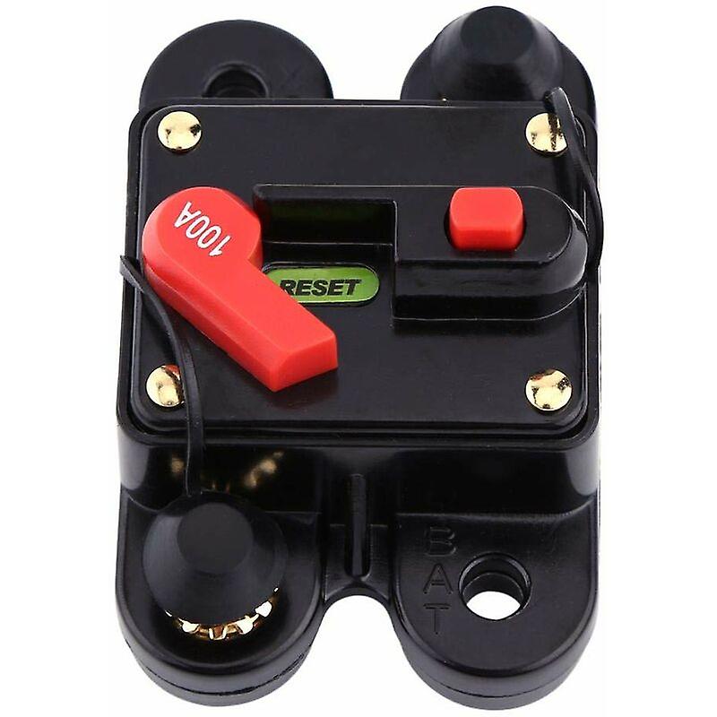 12V Circuit Breaker Reset Fuse for Car, Ocean, Boat, Bike Stereo o (100A)