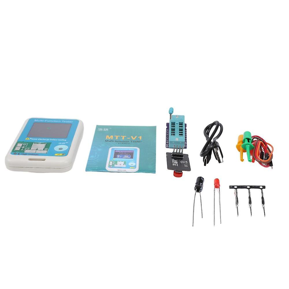 Mtt-v1 Multi Transistor Tester Meter Diode Triode Capacitor Resistor Test Meter Npn Mos Detector Lc