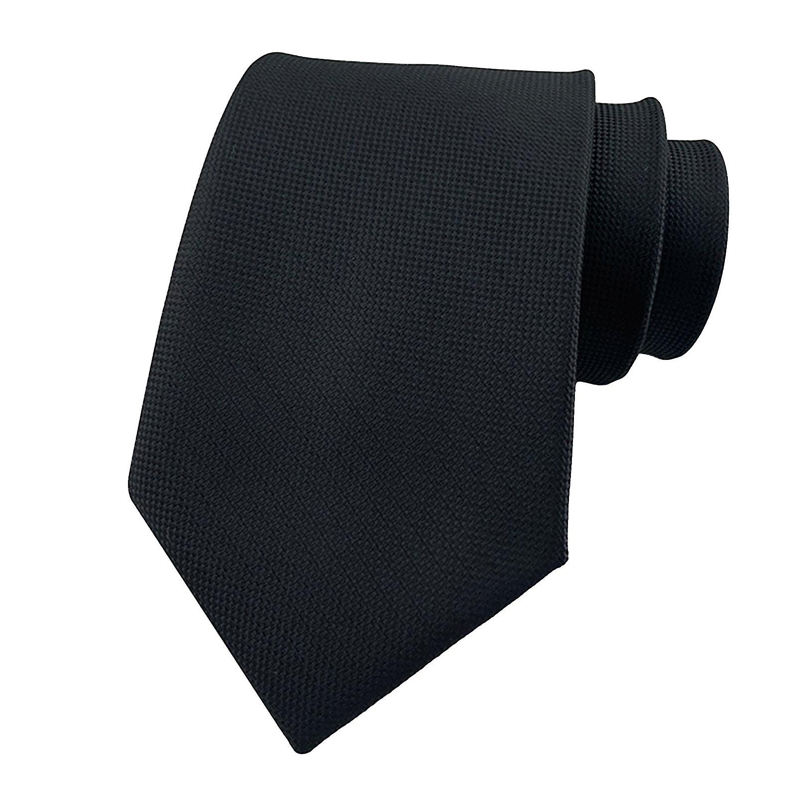 Män Business Suit Slips Pläd Textur Enfärgad Justerbar Längd Jacquard Design Bröllopsslips Modeaccessoarer