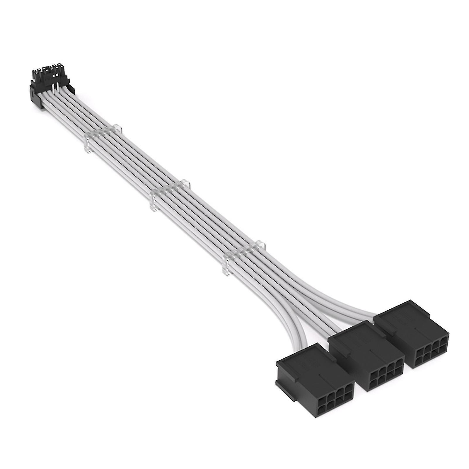 90 Angle Power Supply Adapter Extension Cable Stable Cable Splitter With Cable Combs For 3090ti Host Computer