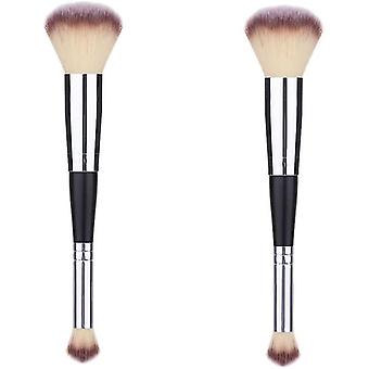 Foundation Make-up Borstel Dubbelkoppige Make-up Borstel Creatieve Concealer Borstel