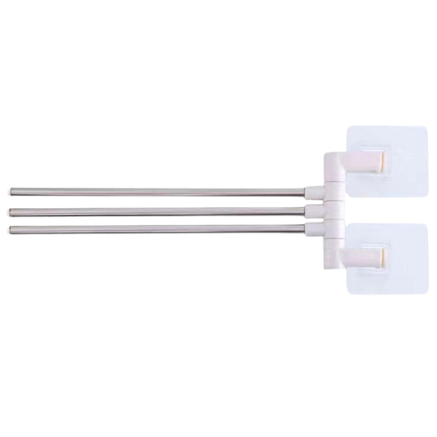 Towel Rack 180 Degree Rotatable Wall Mount 2/3/4/5 Arm Punch-free Space Saving Swivel Towel Holder B