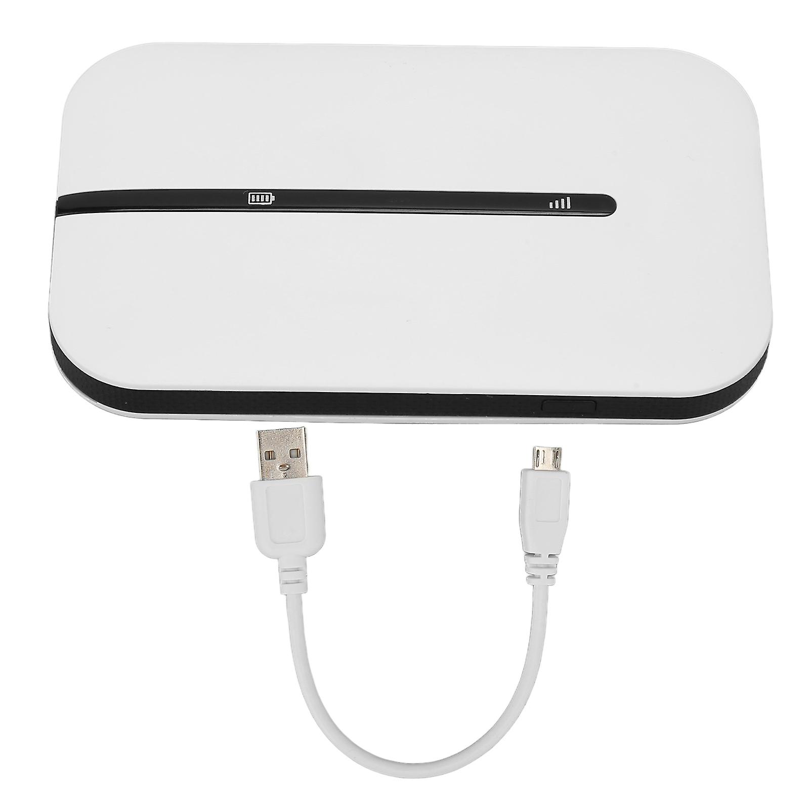 4G WiFi Router White SIM Card Slot Up to 10 Users 2.4GHz Battery Powered 4G LTE Router for Phone PC Tablet