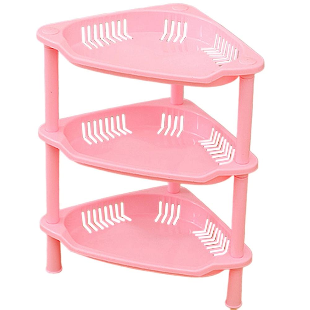 3 Layer Square Triangular Corner Bathroom Storage Rack Toiletry Holder Organizer