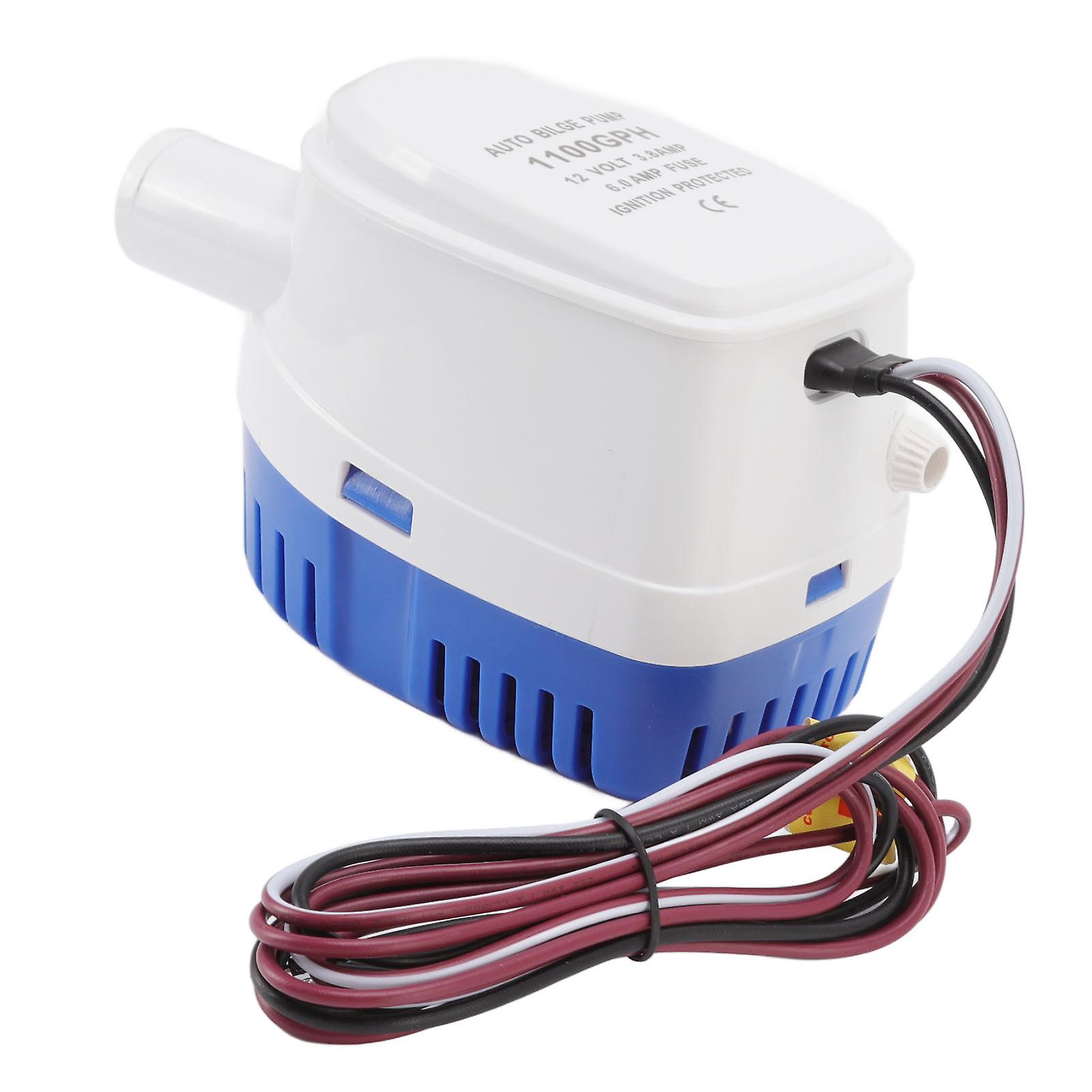Electric DC Water Pump Float Switch Automatic Bilge Pump Micro Submersible Pump 4 Meter Lift