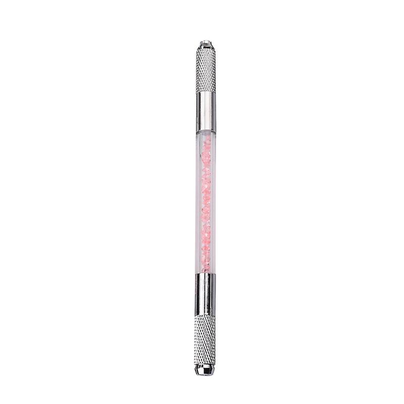 Manual Microblading Pen Prevent Slipping Traditional Tattoo Pen Tool for Eyebrow Eyeliner Pink
