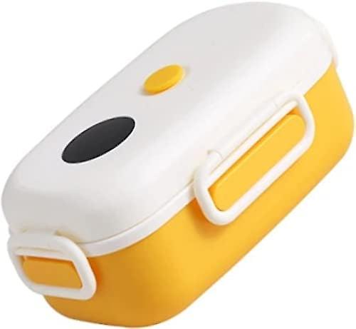 断熱弁当弁当箱漏れ防止食品容器子供、大人、男性、女性のために冷たく保つ(黄色)
