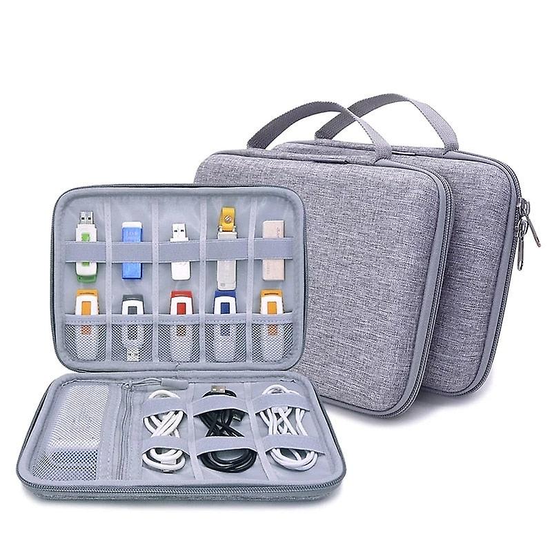 Electronics Cable Organizer Bag Usb Flash Drive Memory Card Hdd Case Travel Case