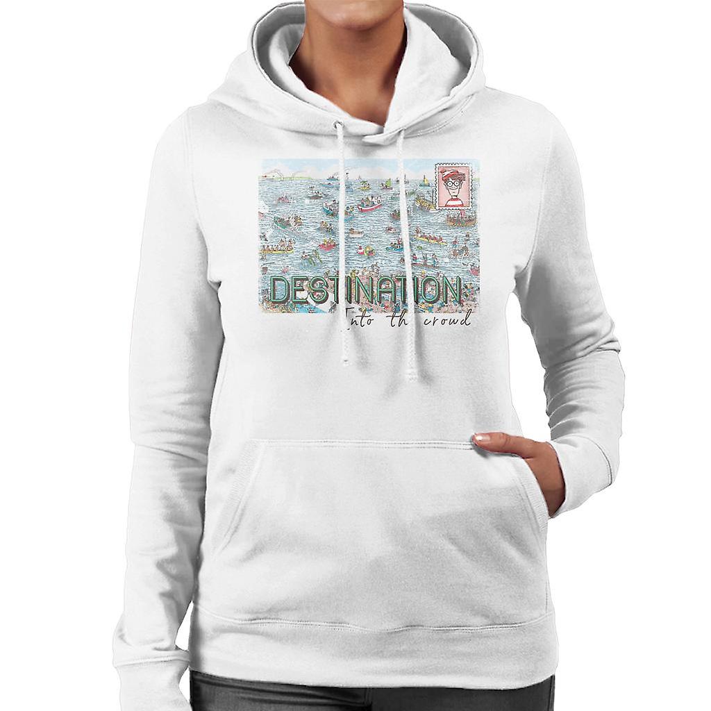 Where's Wally Destination Into The Crowd Women's Hooded Sweatshirt