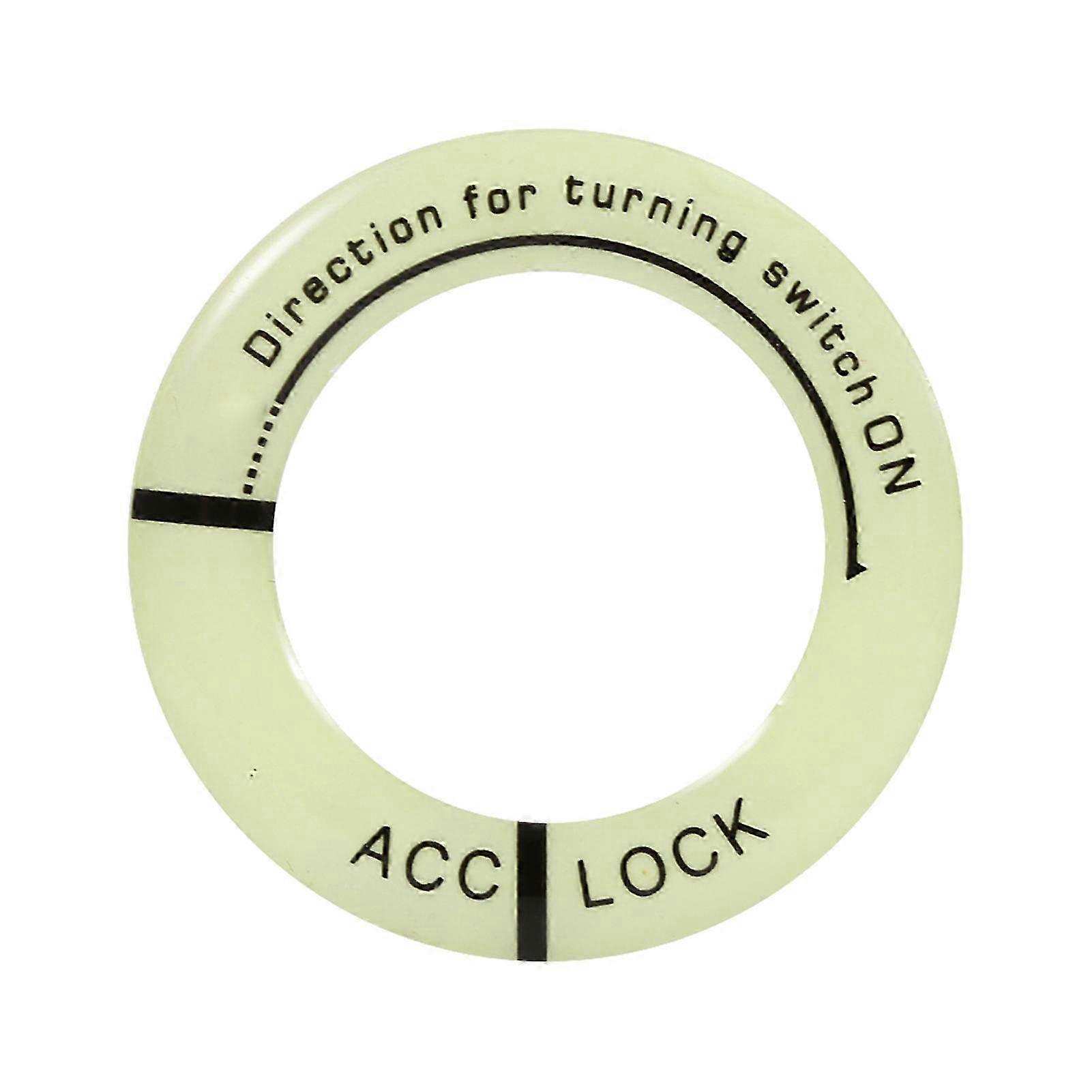 Universal ignition switch cover for car motorcycle - Black luminous trim