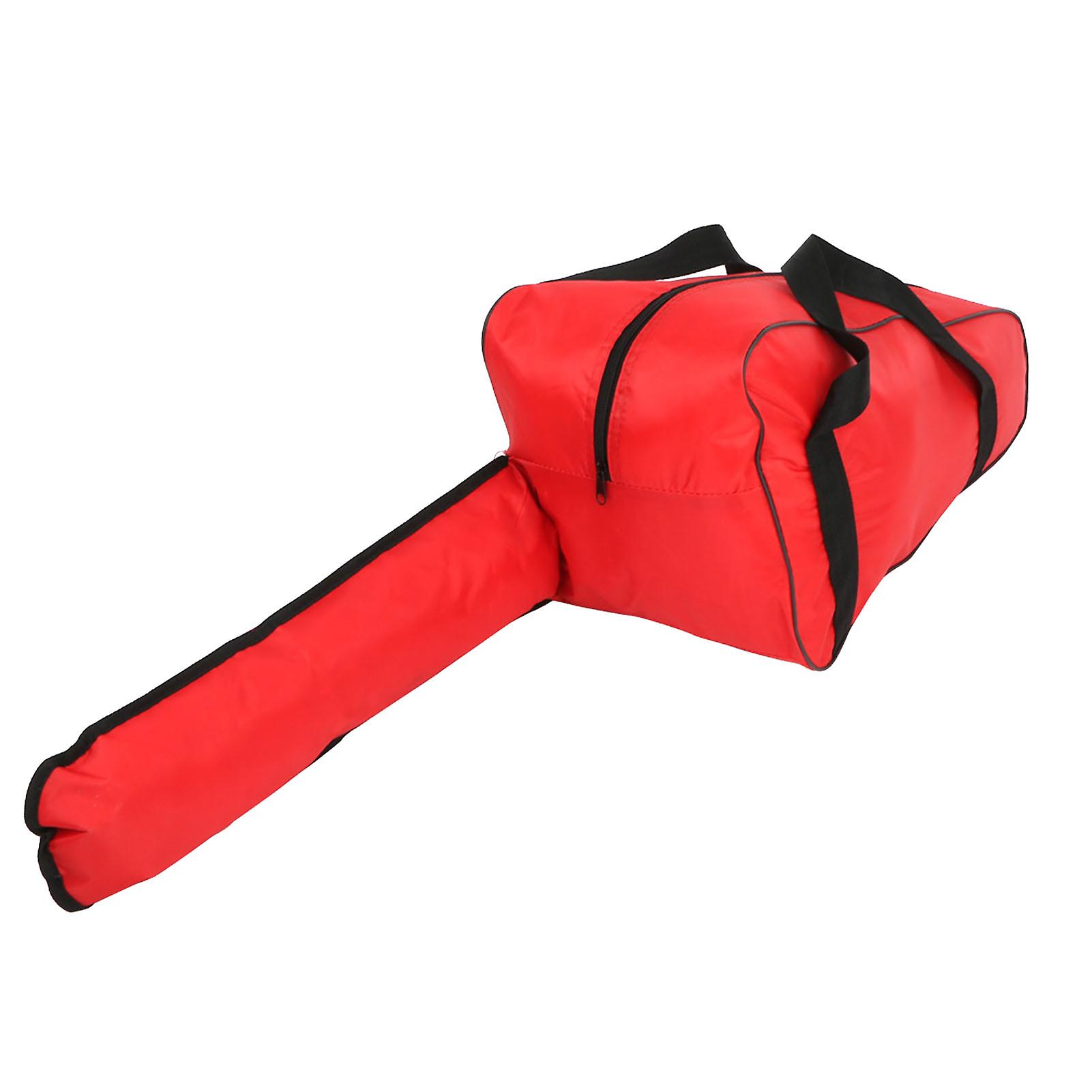 Qukaim Chainsaw Storage Chainsaw Carrying Bag, Heavy Duty Waterproof Oxford Cloth, Portable Tool Bag for Lumberjack, Red, Ideal for Chainsaw