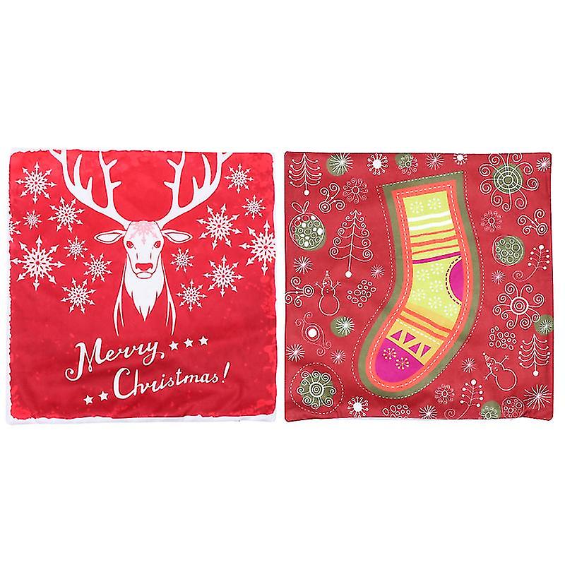 2pcs Christmas Pillow Case