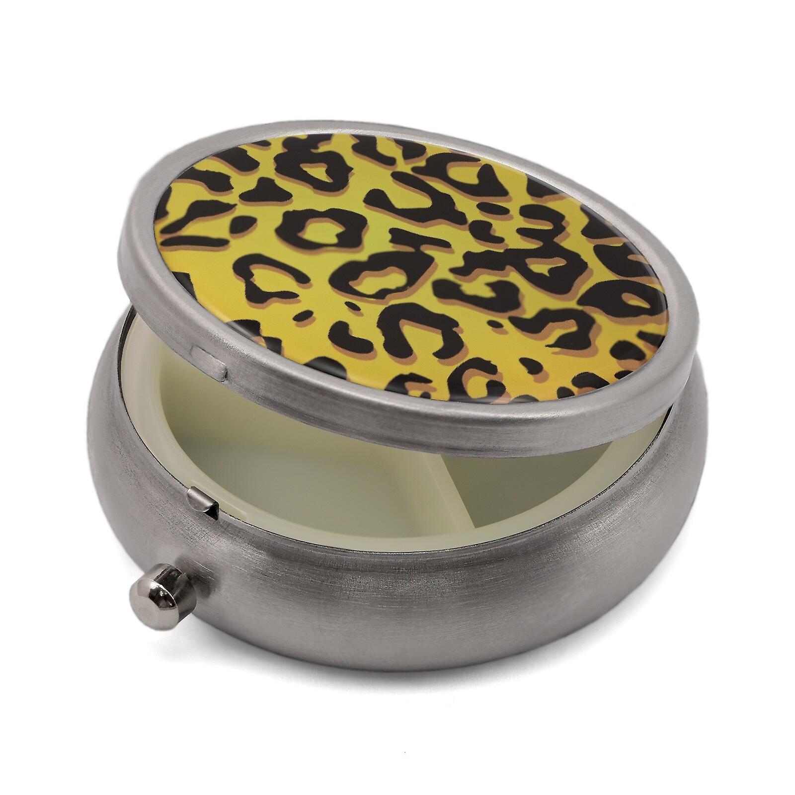 Pill Box with Leopard Print - 50.4