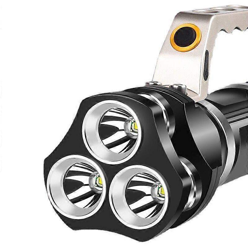 Rechargeable Torch, 5000 Lumens Ultra Powerful Torch 3 X Xml-t6 Led Portable Lantern Flashlight Handheld Torch For Household, Camping, Fishing