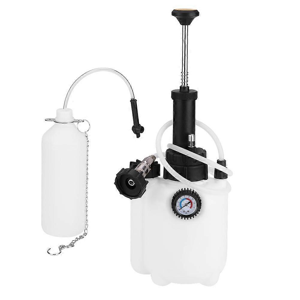 3L Capacity Manual Brake Clutch Fluid Bleeder Bleeding Tool with Universal Adapter