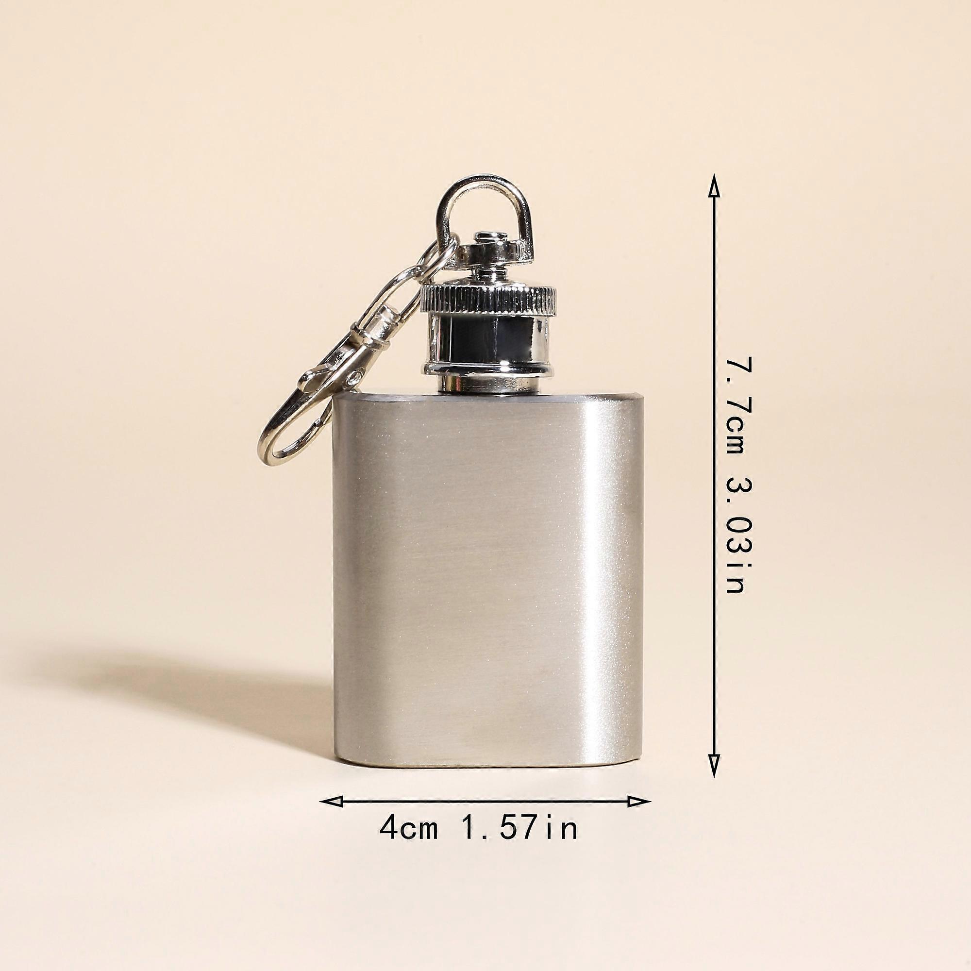 ミニワインボトル、スクリューキャップ付きポータブルステンレス製リキュールヒップフラスコ、家庭用ワインジャグ屋外ワイン用品、1オンス、2オンス