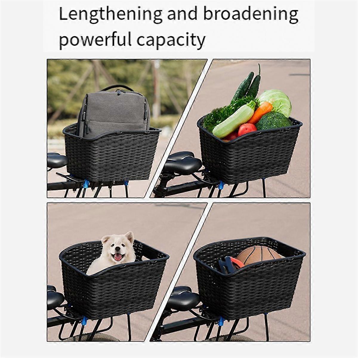Accessori Ciclismo Cestino Portapacchi Posteriore Per Bici LOVIVER - Portaoggetti E Trasporto Animali Domestici Portabici Carico Shopping - 12