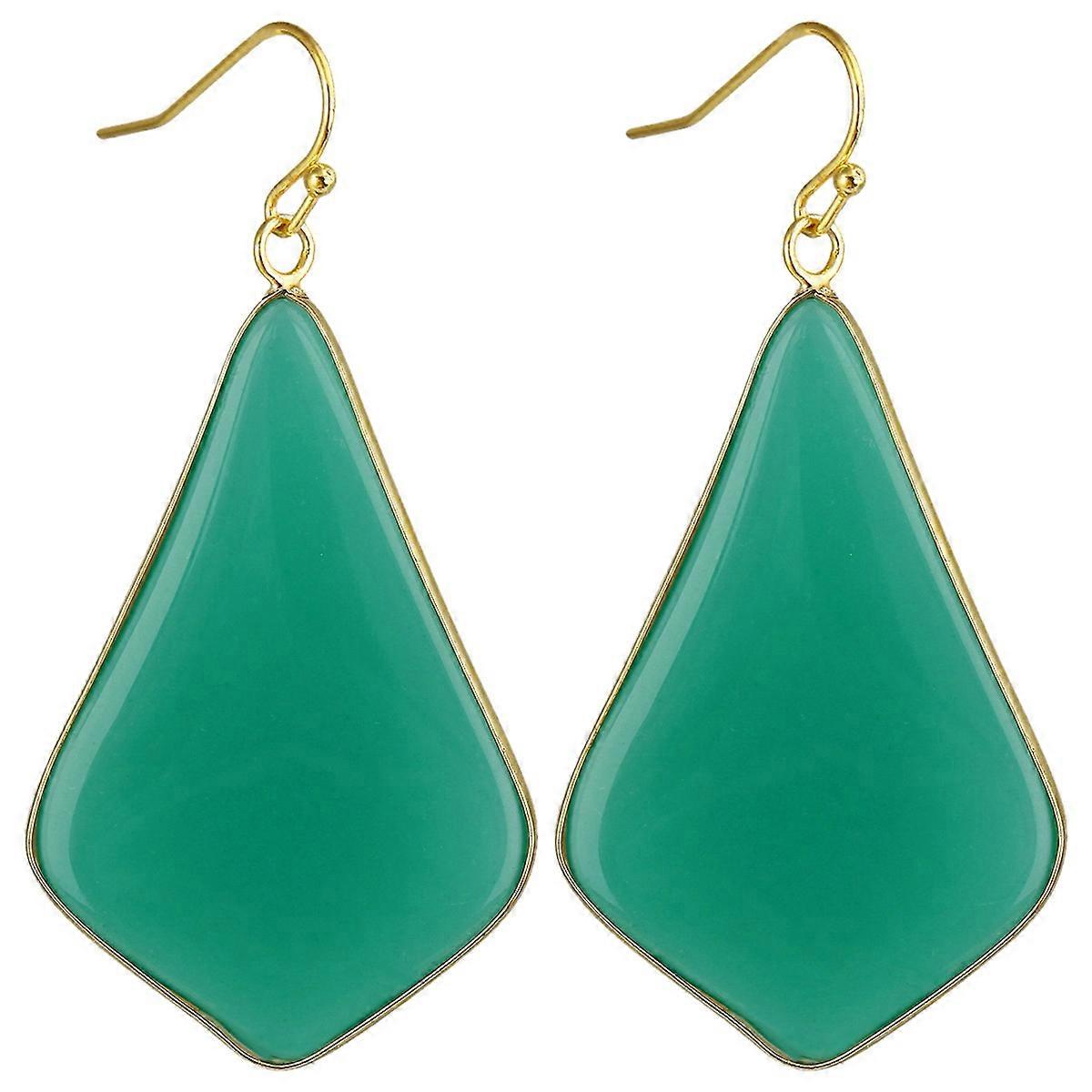 Earrings-Forest Glass Drops-Deep Green Dreams-NatureInspired