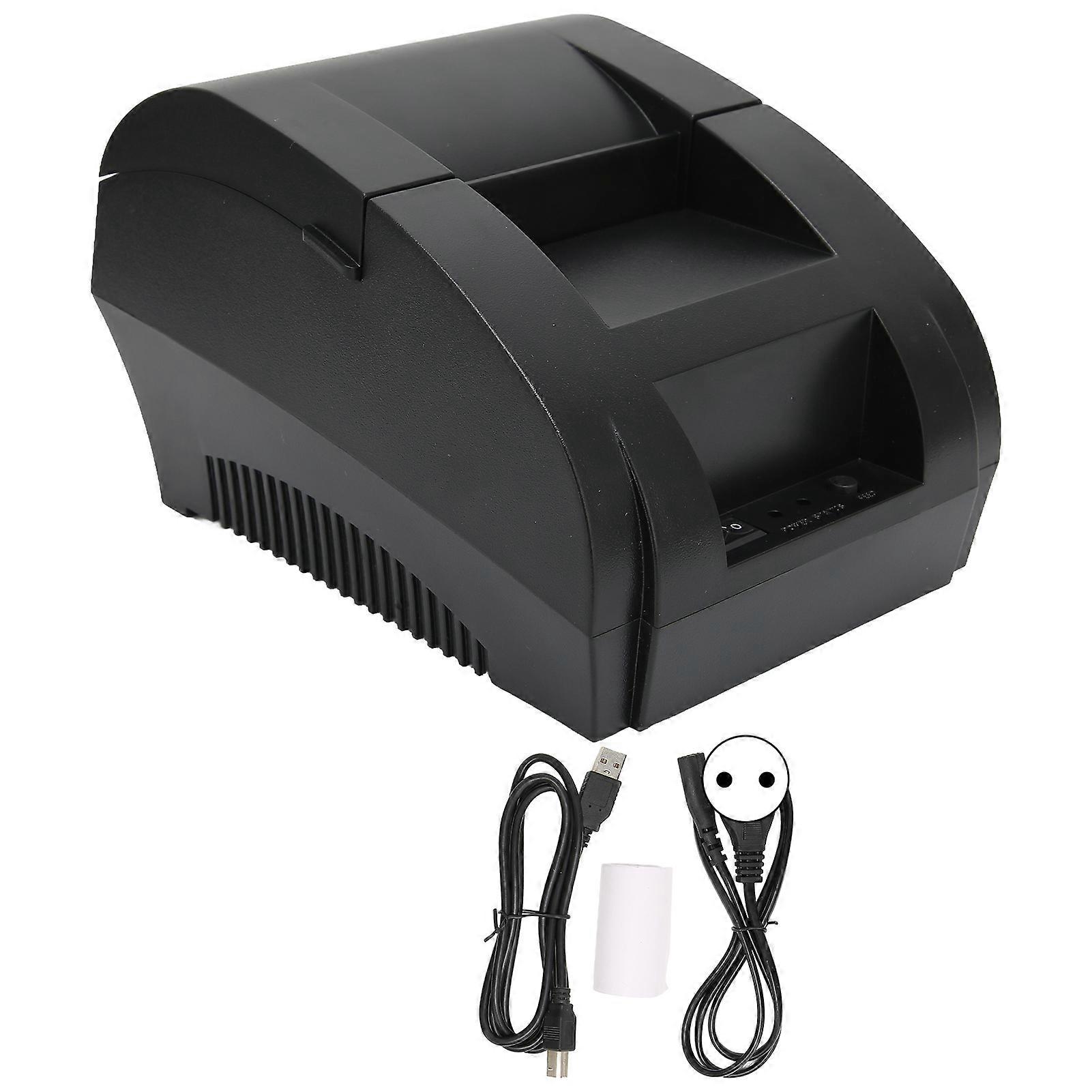 Label Printer 90mm/s Fast Printing Speed High Resolution Space Saving Design Thermal Printer 100V to 240VEU Plug