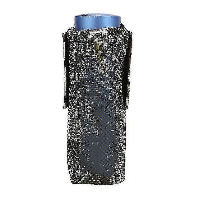 Lätt vikt Mesh Molle Utomhus Vattenflaska Väska Camping Cykling Vandring Vikbar Bälteshållare Kettle Pouch Vikbar