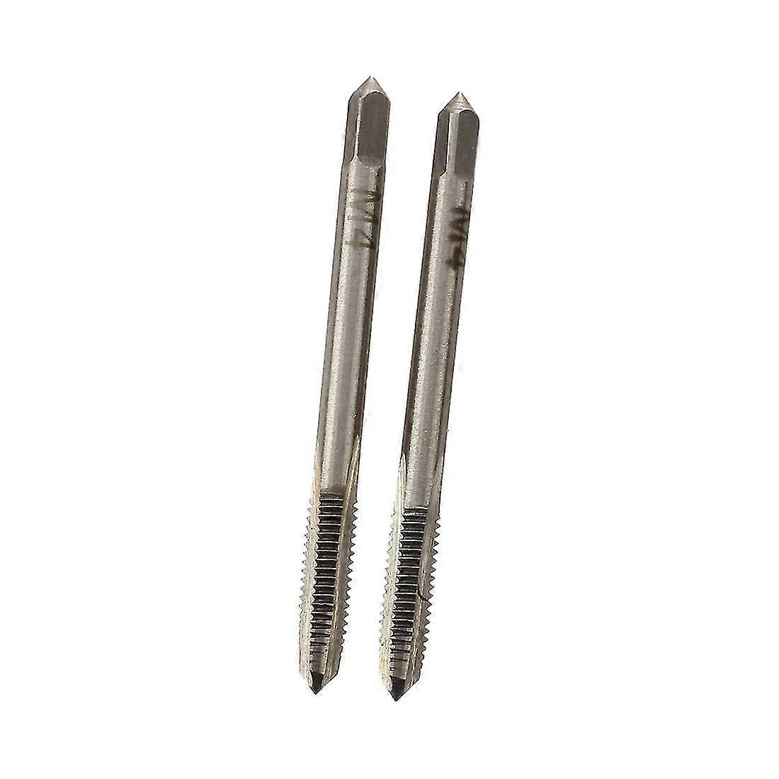 2 Pcs Metal 4mm Screw Thread Metric Plugs Taps - Hand Tool for Threading
