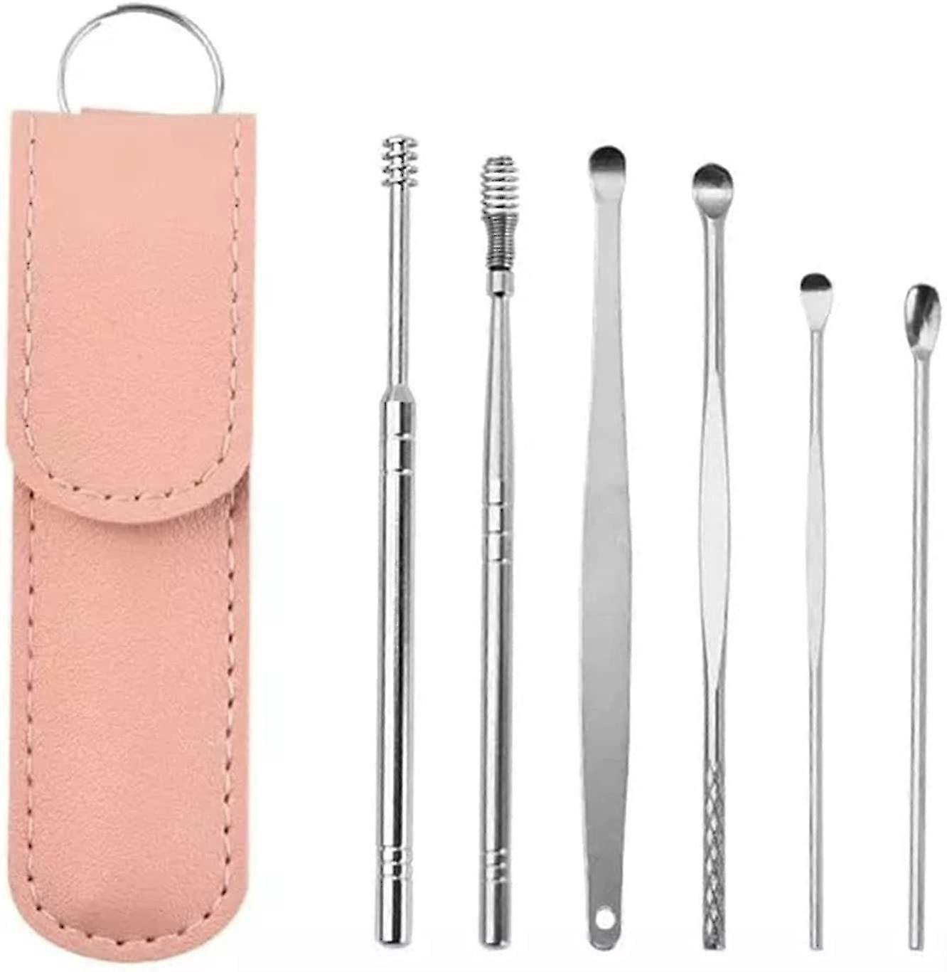 Innovative Spring Earwax Cleaner Tool Set - Spiral Design Stainless Steel Ear Picks, Easy to Use, Ear Wax Removal Kit