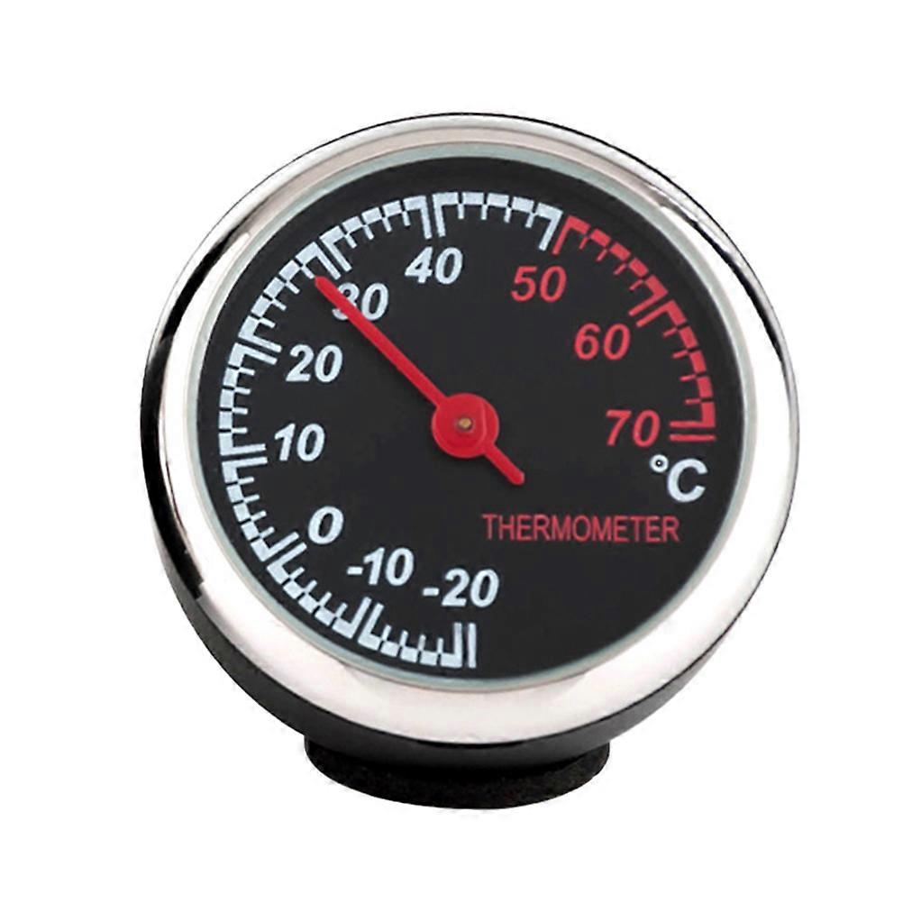 Automobile Electronic Clock Luminous Mechanical Clock Thermometer Hygrometer Steel Core Pointer for Car (Thermometer)