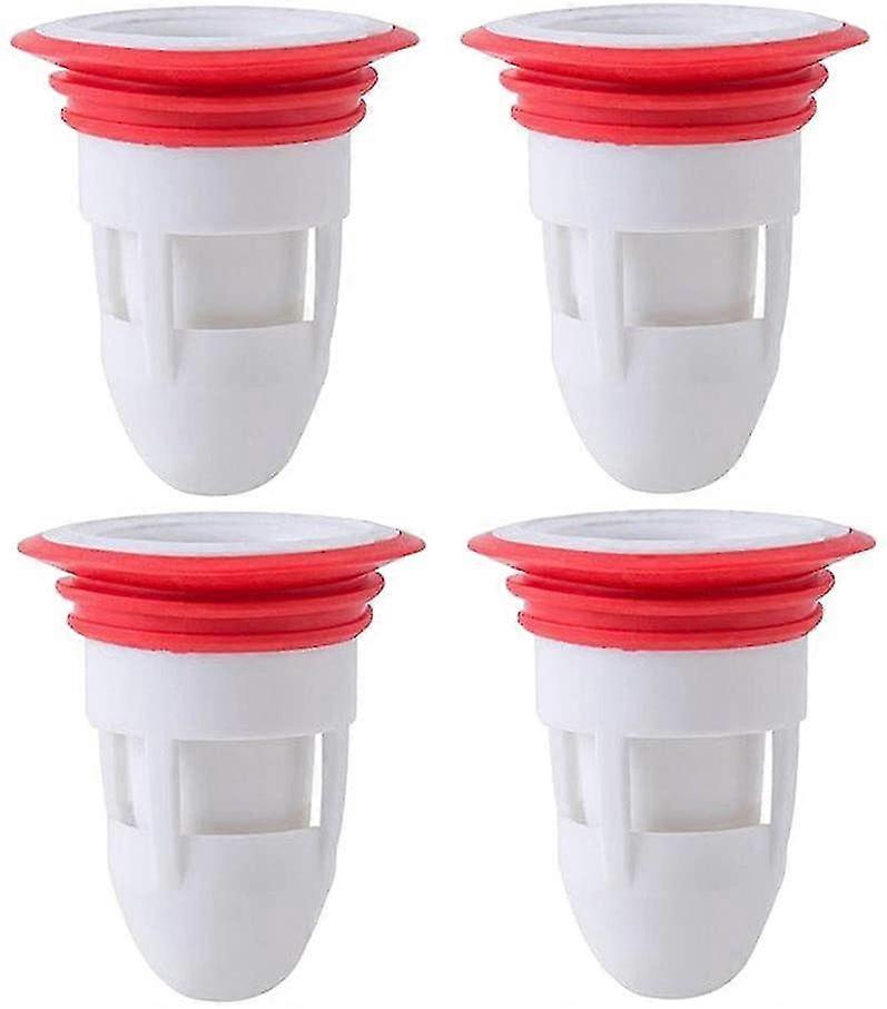 4 stykker anti-lugt gummi gulvaflb bruser drainer til badevrelse ingen filter