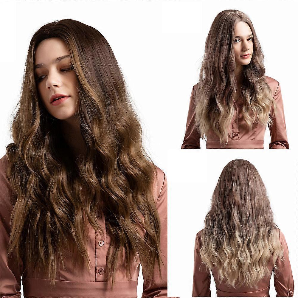 Perucas Sintéticas Para Mulheres Cabelo Solto Natural Perucas Longas de 26 Polegadas