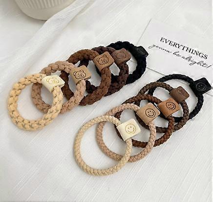 Thicker mixed 10pcs high elasticity and durable hair rope