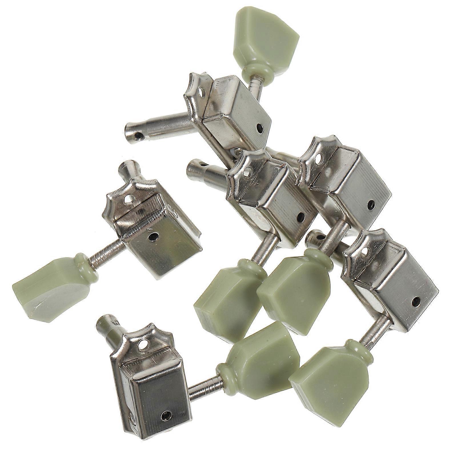 6pcs Gitarrenwirbel Gitarre Metall Stimmwirbel E-Gitarre Wirbel Mechaniken Instrument Zubehör