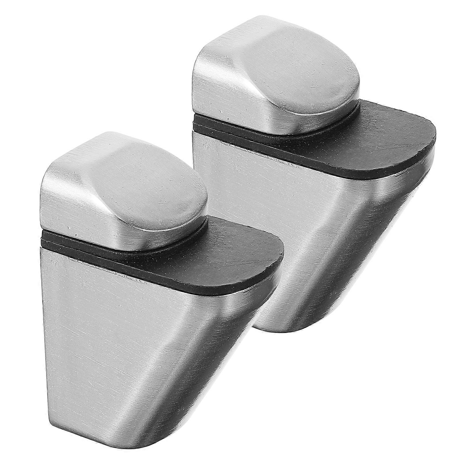 2pcs Glass Shelf Brackets Glass Fixed Brackets Panel Glass Bracket For Office