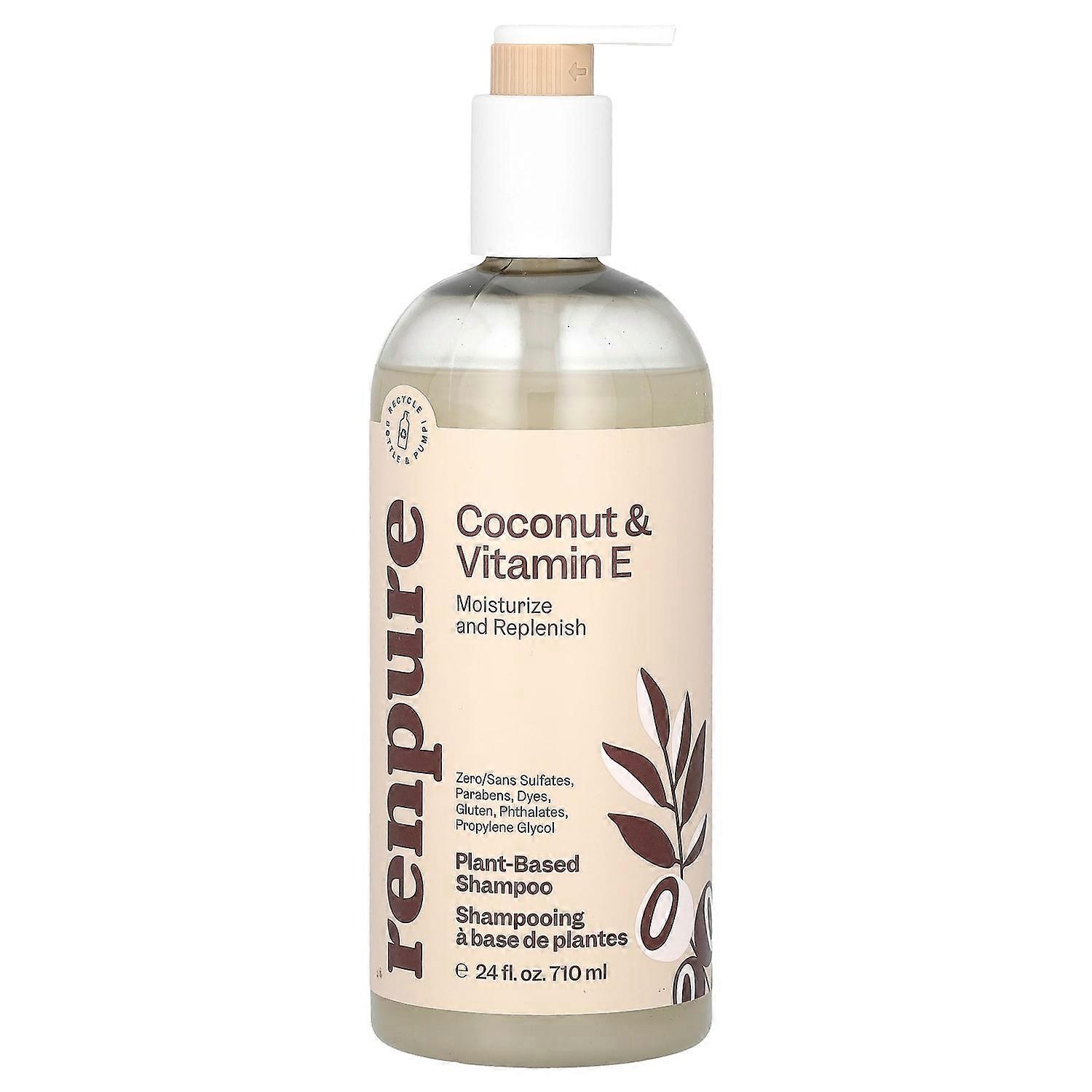 Renpure, Coconut & Vitamin E Shampoo, 24 fl oz (710 ml)